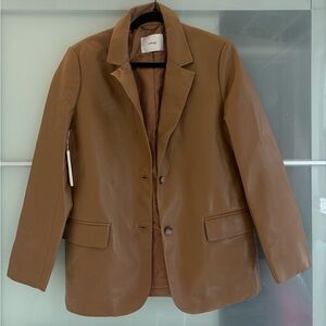 Aritzia Leather Blazer